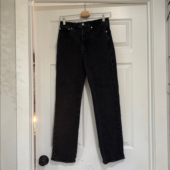 Madewell 90’s Women's Black Straight Leg Jeans - Picture 5 of 6